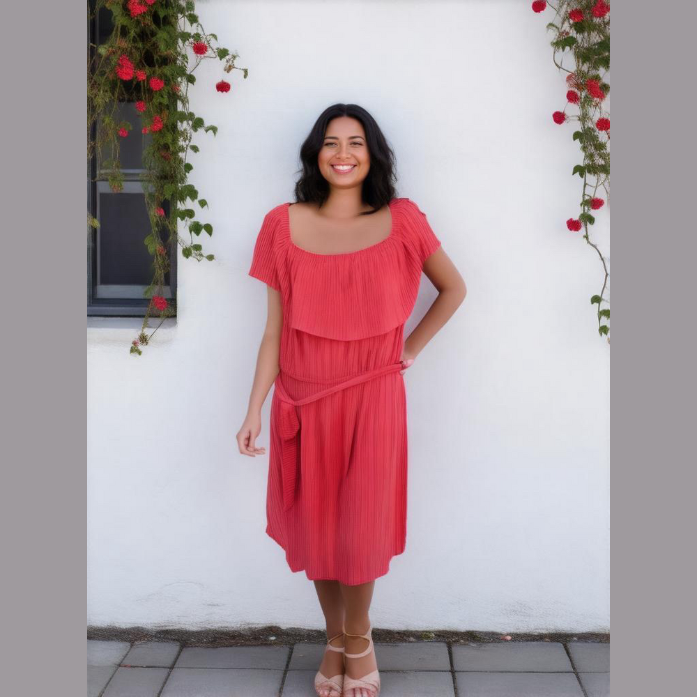 Lane Bryant Coral Dress w/ pockets size 26/28